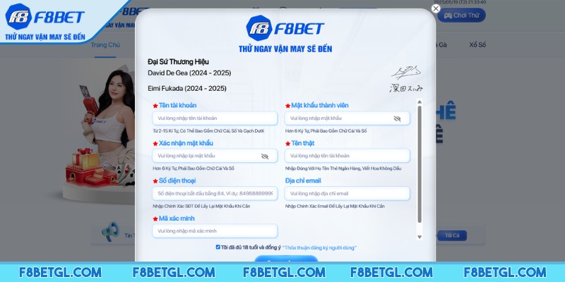 4 bước đăng ký F8BET đơn giản nhanh chóng